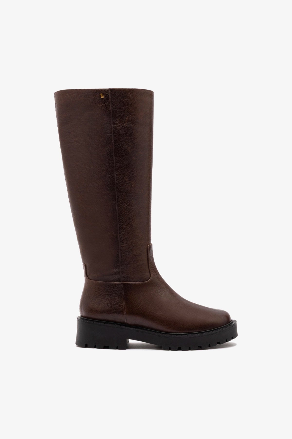Larroudé Anne Lugsole Boot In Brown Leather