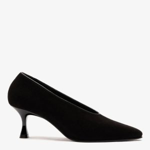 Larroudé Cambon Pump Black Suede