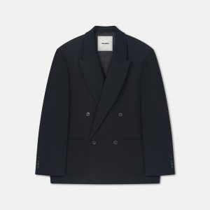 Nanushka Anselm - Double-Breasted Crepe Twill Blazer - Black