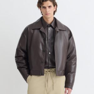 Nanushka Zaler - Okobor™ Alt-Leather Jacket - Coffee Ground