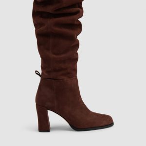 By Far Zoe Nubuck Knee-High Boot