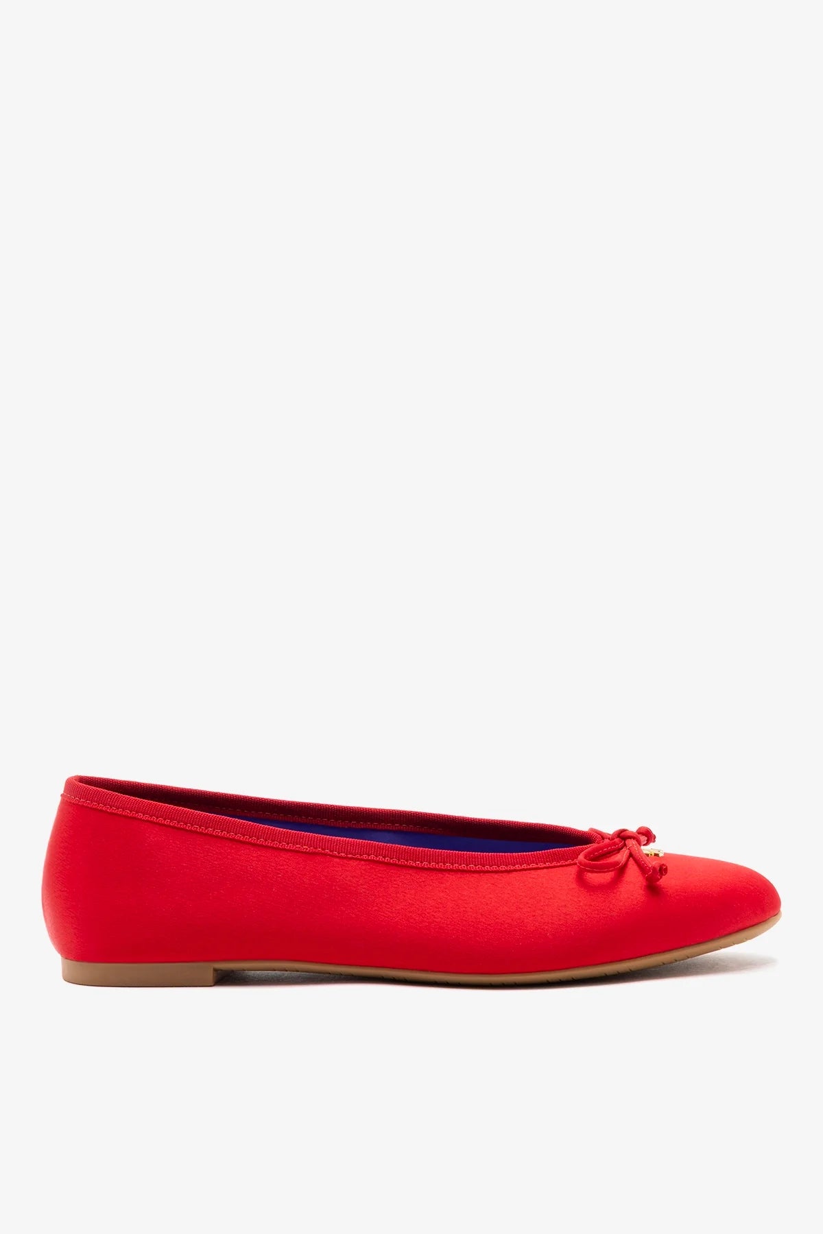 Larroudé Pavlova Ballet Flat Cherry Satin