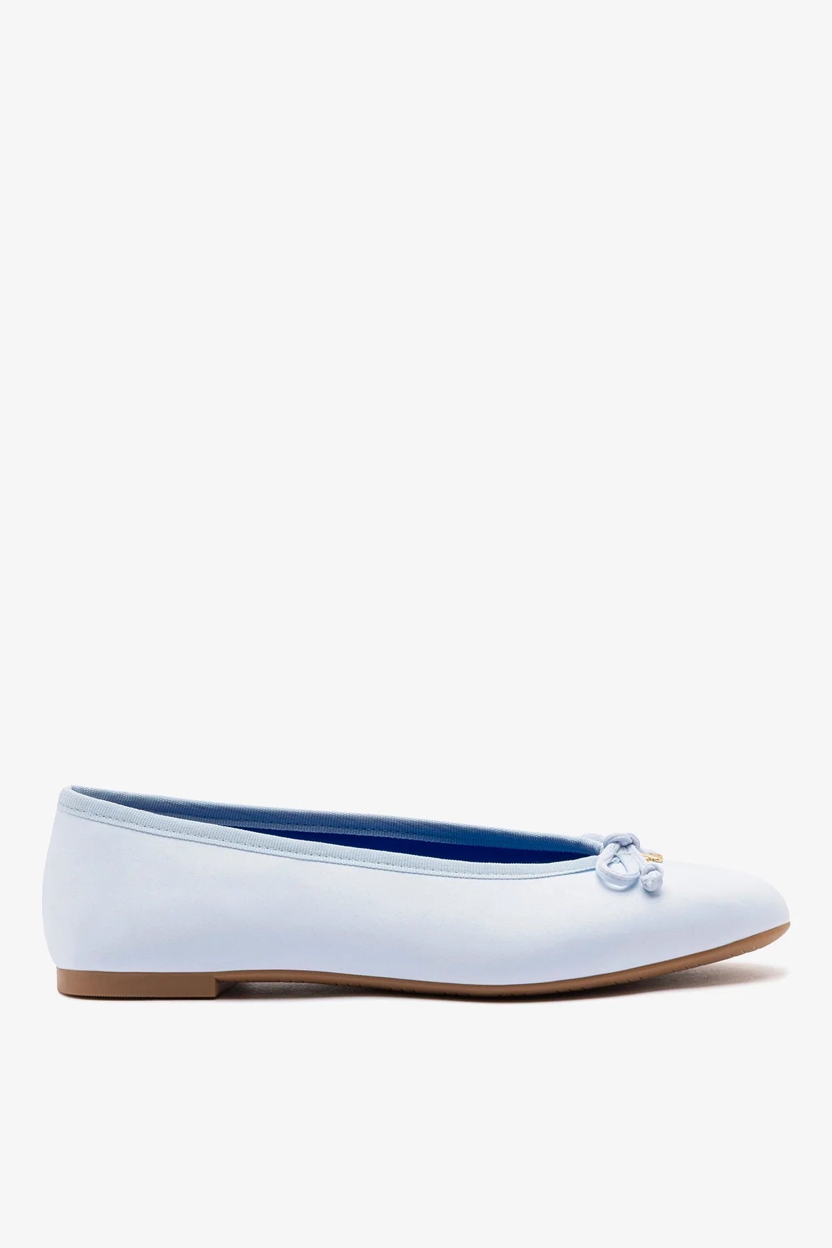 Larroudé Pavlova Ballet Flat Powder Blue Satin
