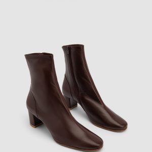 By Far Sofia Leather Ankle Boot