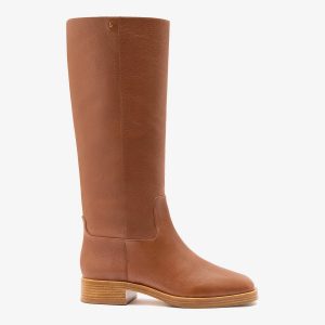 Larroudé Anne Boot Caramel Leather