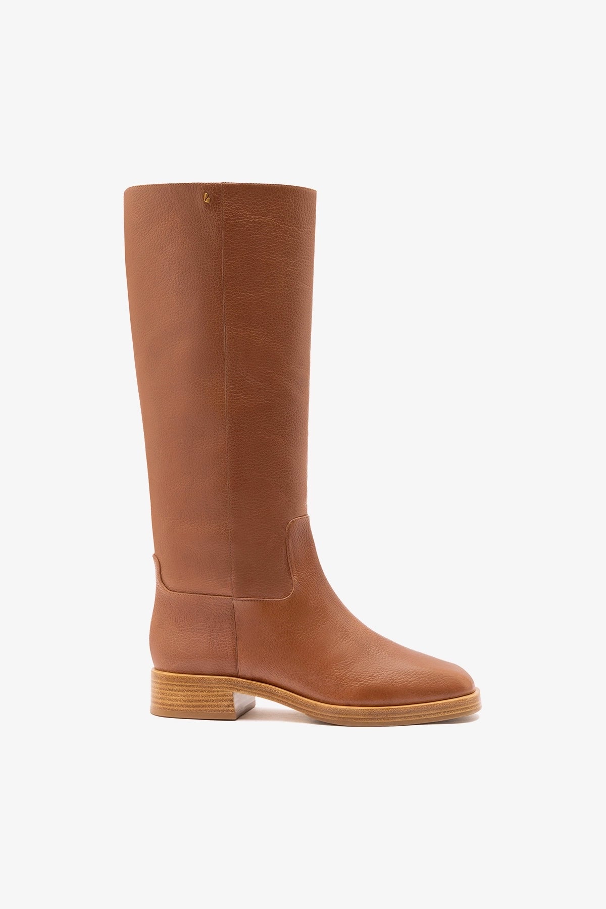 Larroudé Anne Boot Caramel Leather