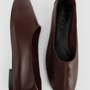 By Far Prudence Leather Ballet Flat