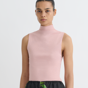 Nanushka Annyka - Mesh Jersey Top - Pink