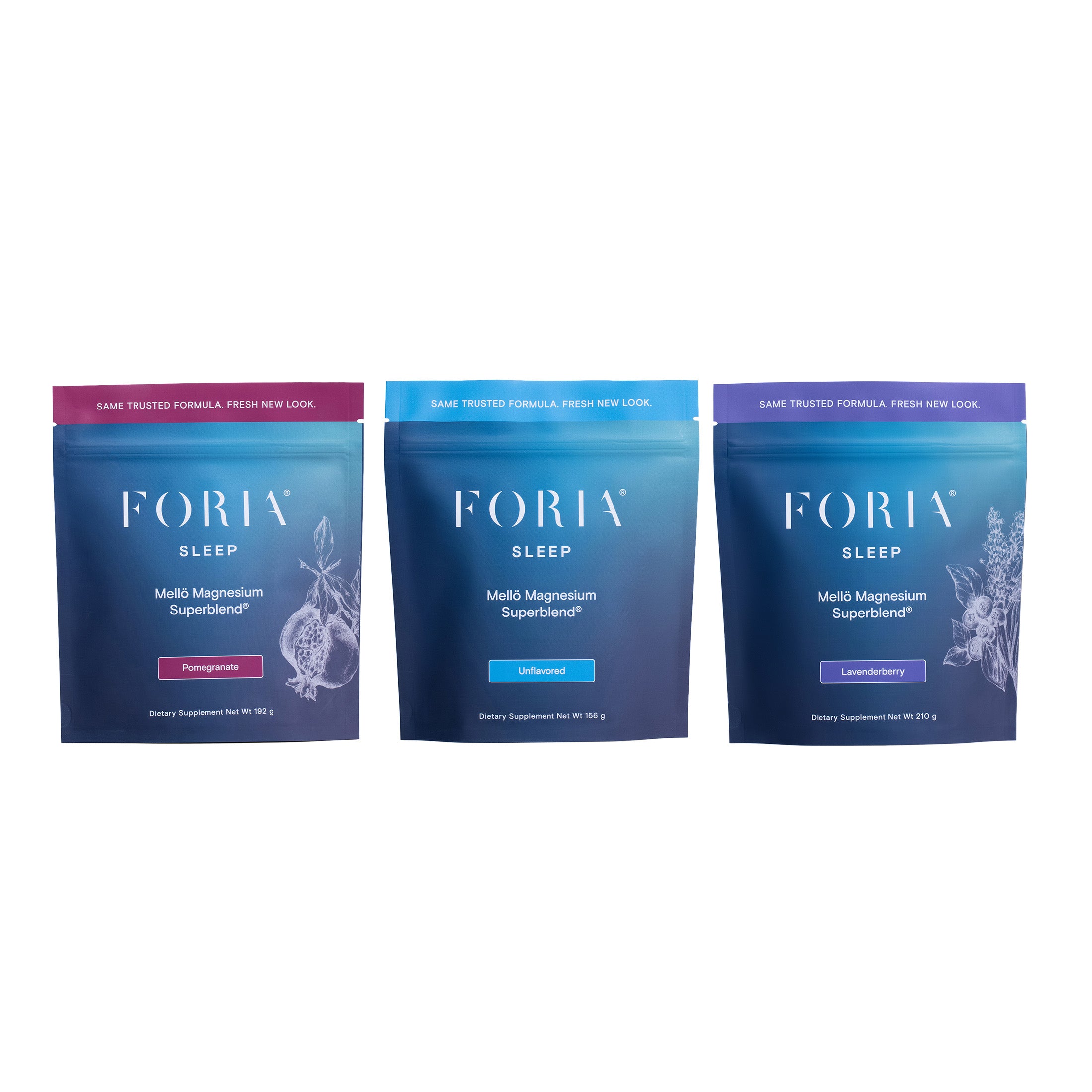 Foria Mellö Magnesium Pouch Variety Set