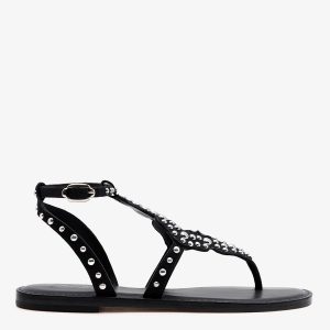 Larroudé Fiorella Sandal In Black Suede
