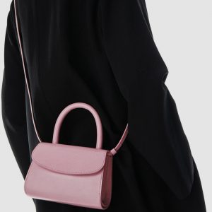 By Far Mini 2.0 Leather Top-Handle Bag