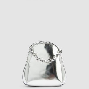 By Far Koko Metallic Top-Handle Bag
