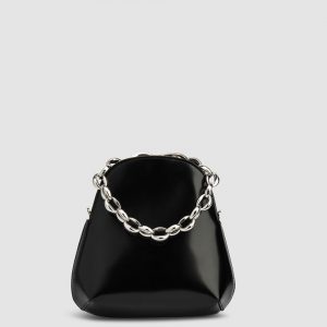 By Far Koko Semi Patent Top-Handle Bag