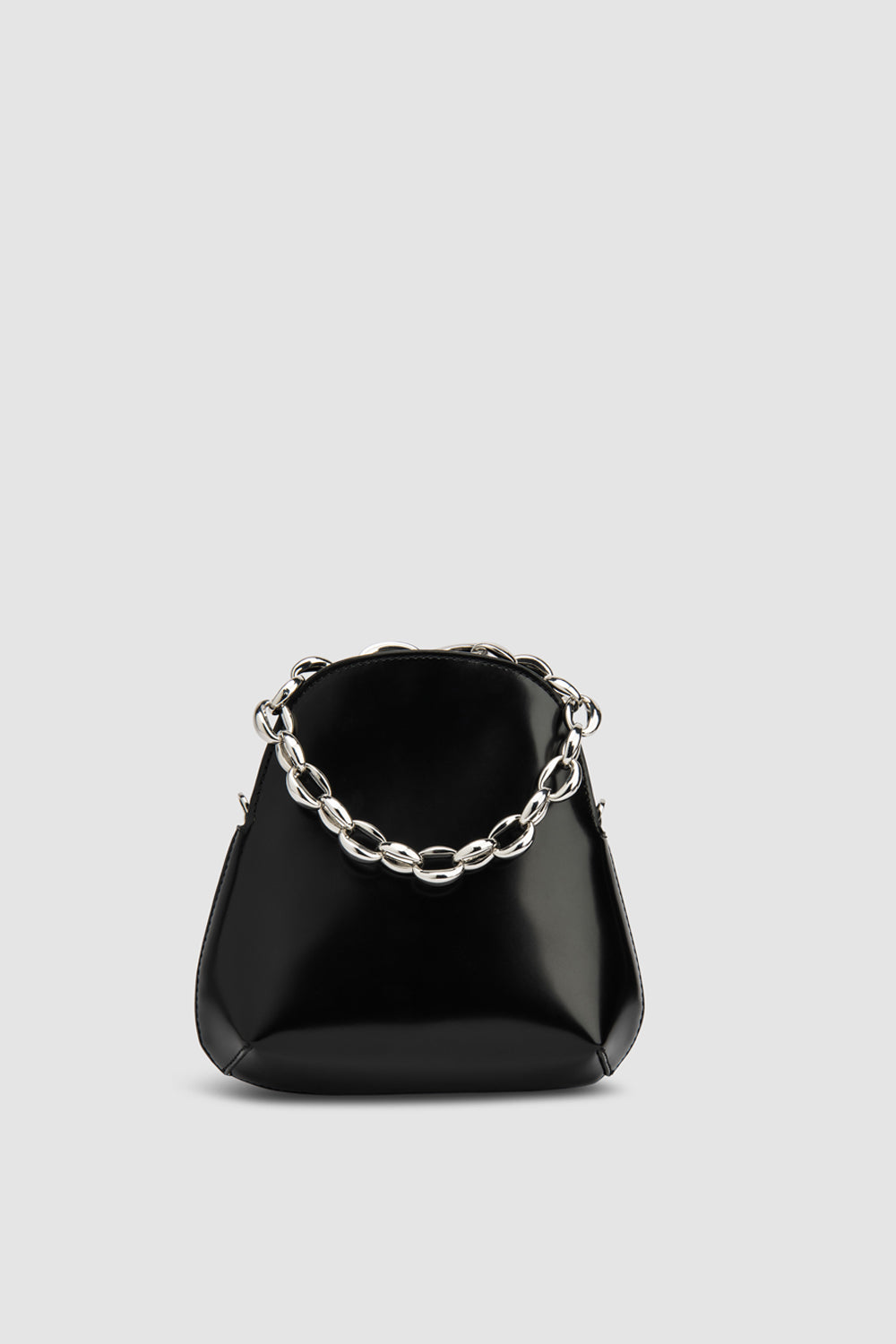 By Far Koko Semi Patent Top-Handle Bag