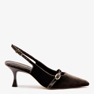 Larroudé Ines Pump In Expresso Velvet