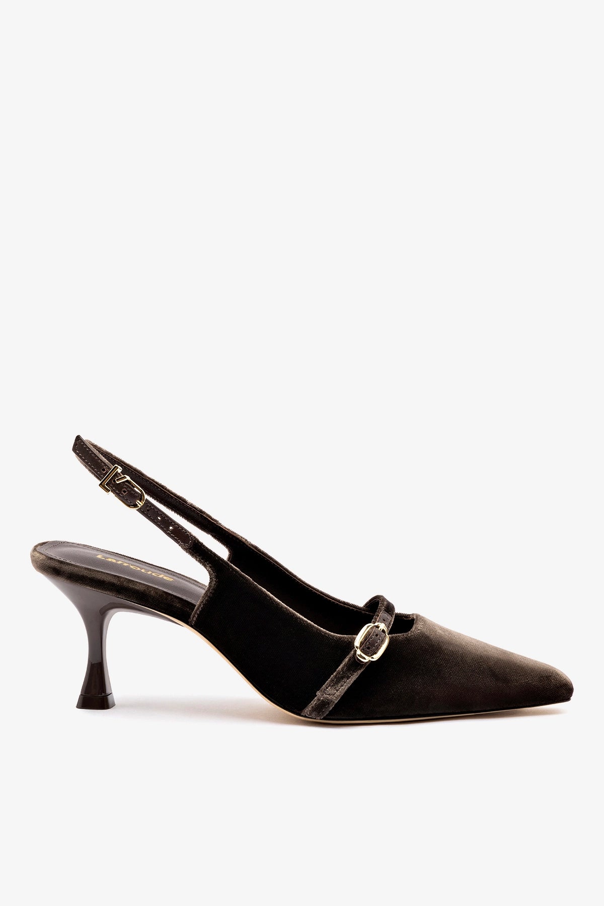 Larroudé Ines Pump In Expresso Velvet