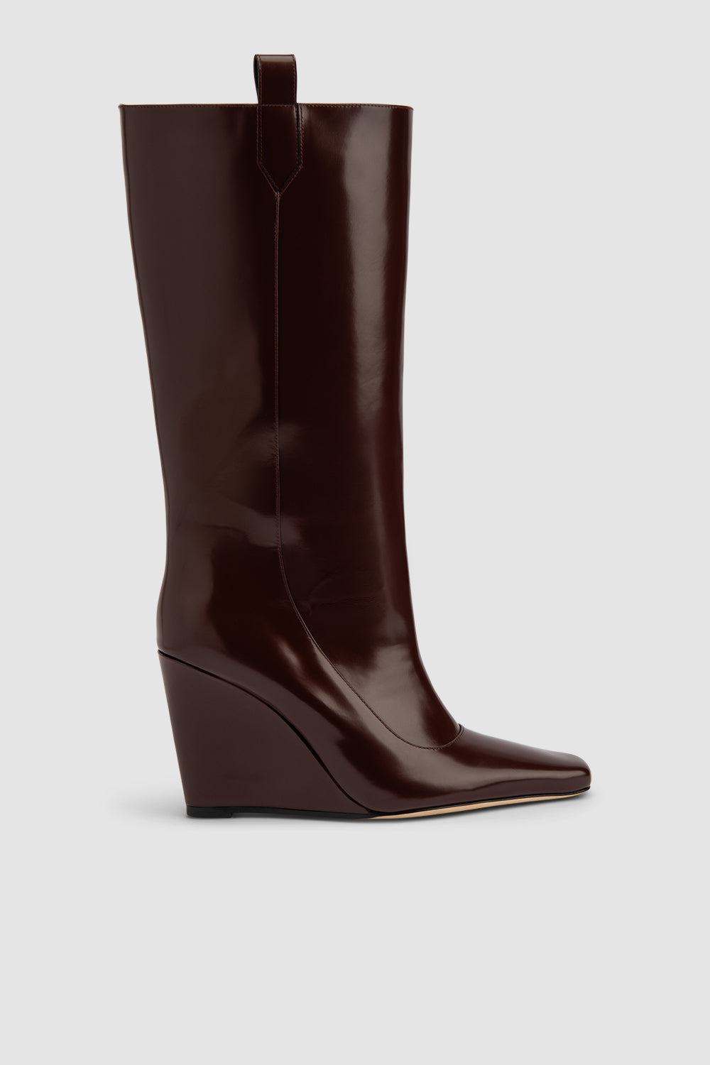 By Far Drama Semi Patent Knee-High Boot