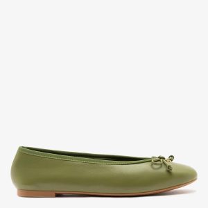 Larroudé Pavlova Ballet Flat Seaweed Leather