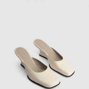 By Far Caroo Closed Toe Leather Mule