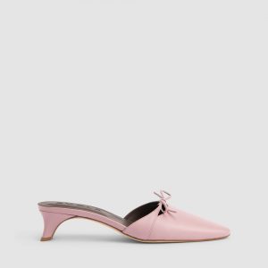 By Far Babybow Leather Mule