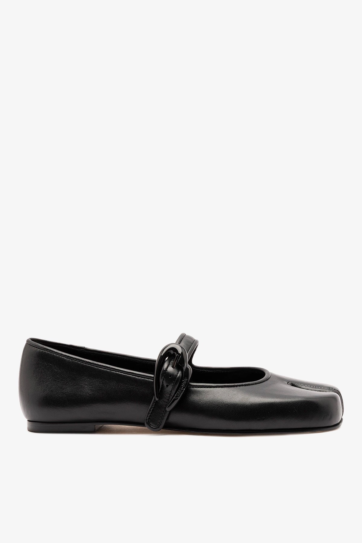 Larroudé Verona Tabi Ballet Flat Black Leather