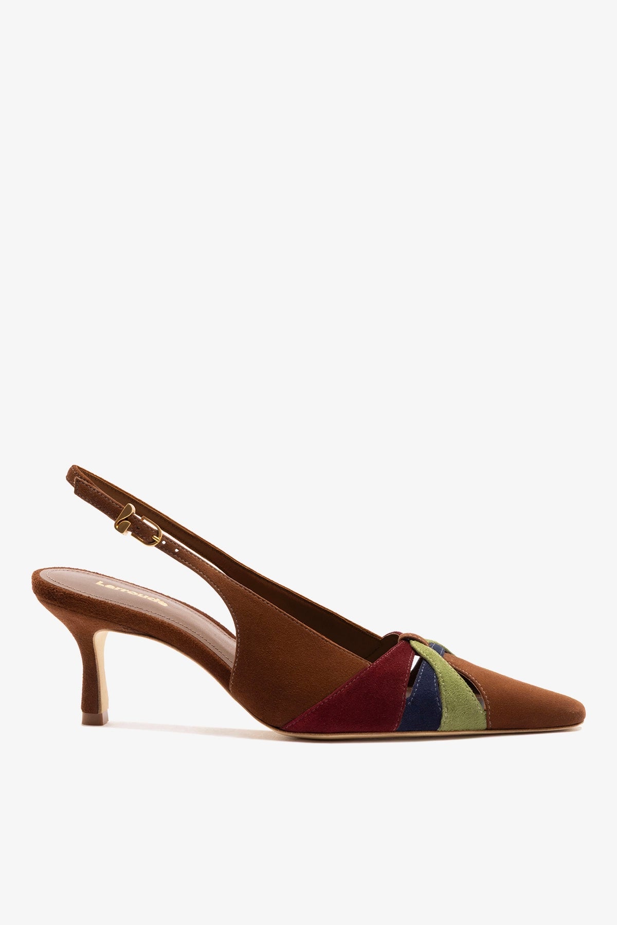 Larroudé Kirstin Pump Burnt Umber Suede