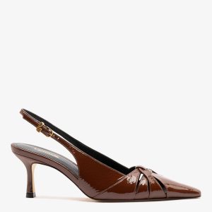 Larroudé Kirstin Pump Oak Patent Leather