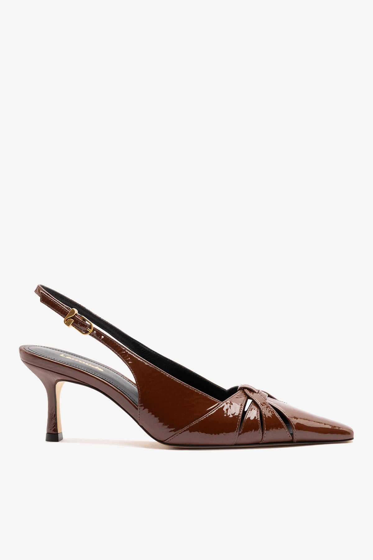 Larroudé Kirstin Pump Oak Patent Leather