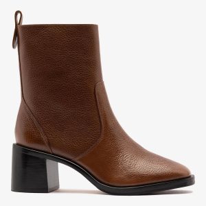 Larroudé Mini Ricky Boot Burnt Umber Leather