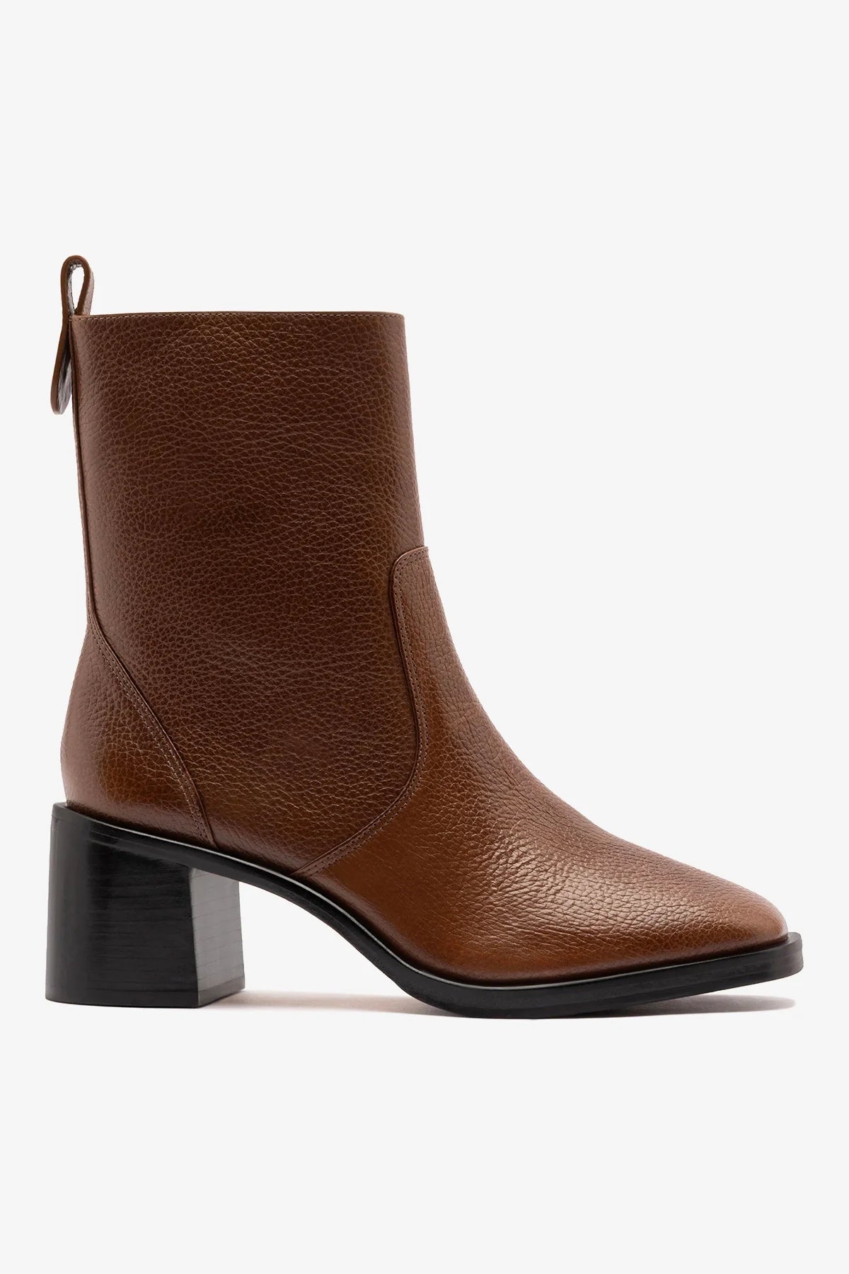 Larroudé Mini Ricky Boot Burnt Umber Leather