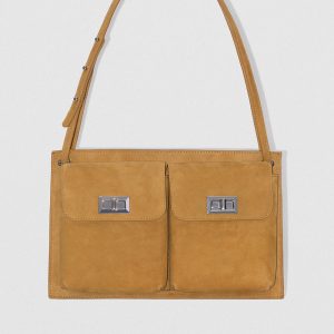 By Far Billy Tote Suede Shoulder Bag