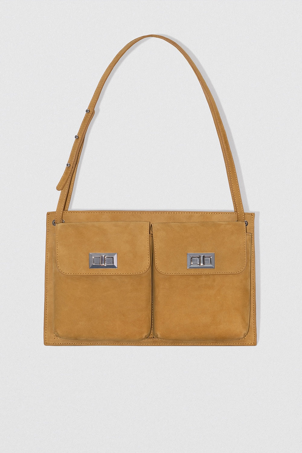 By Far Billy Tote Suede Shoulder Bag