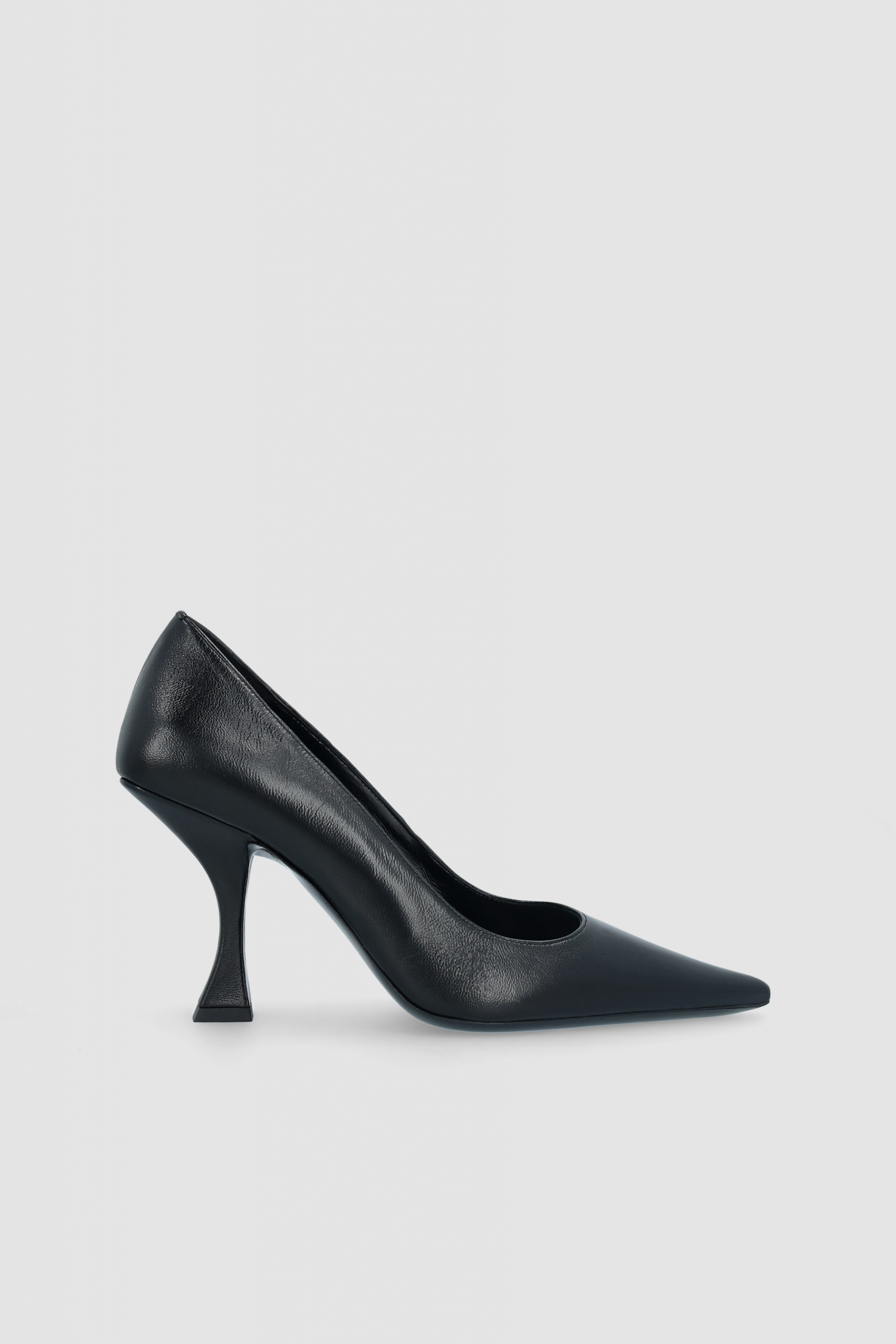 By Far Viva Creased Leather Pump