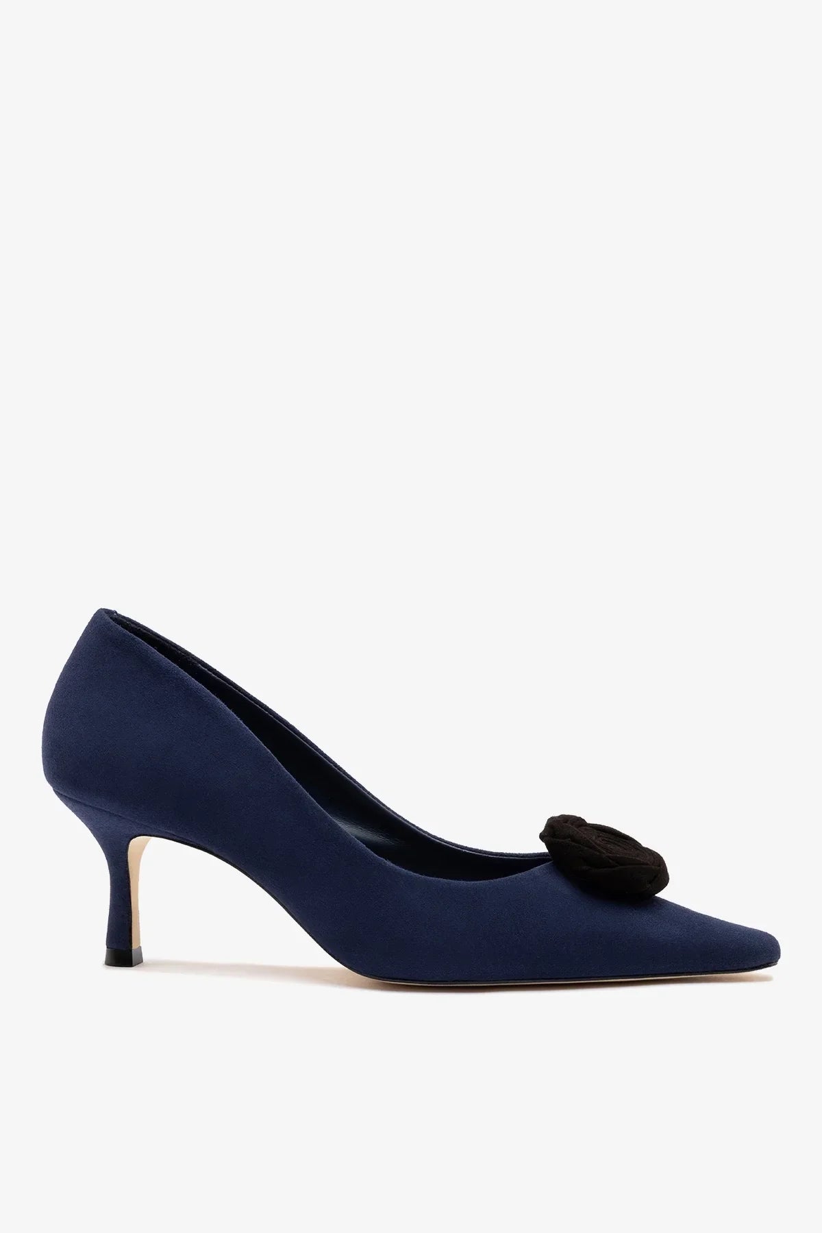 Larroudé Carine Low Pump Indigo Leather
