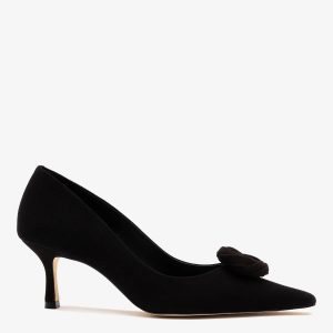 Larroudé Carine Low Pump Black Leather