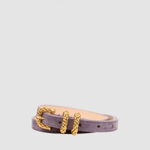 By Far Kat Suede Leather Belt