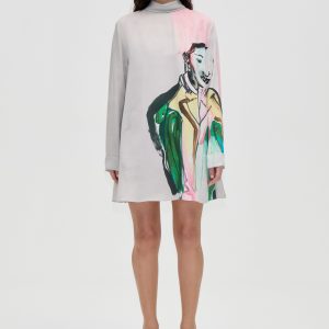 Stine Goya Flowy Ties Mini Dress - The Achiever