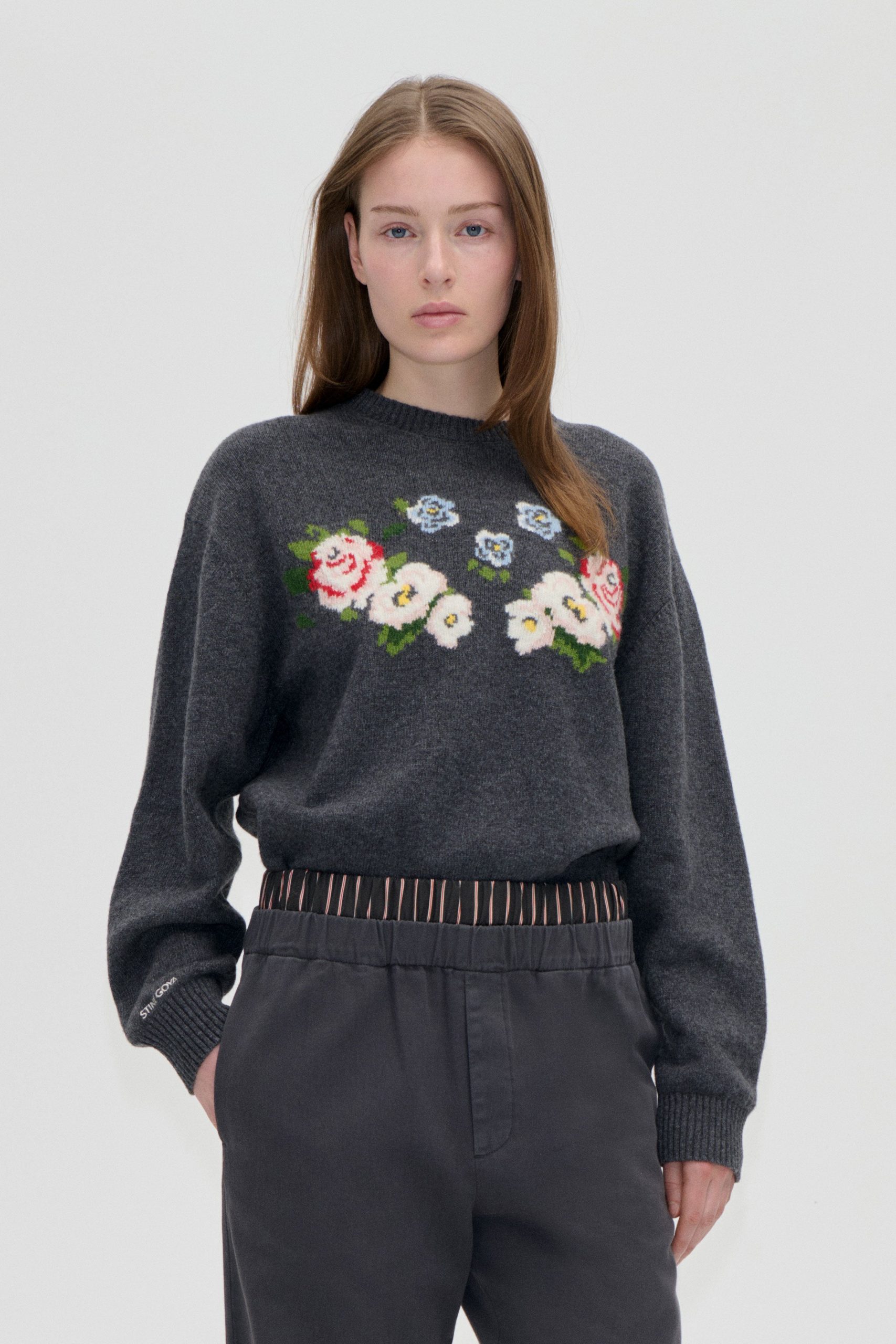 Stine Goya Storytelling Crewneck Sweater - The Floral Frame