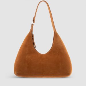 By Far Amber Suede Shoulder Bag