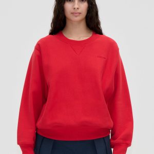Stine Goya Side Panel Sweatshirt - Fiery Red