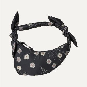 Stine Goya Jacquard Knotted Satchel - Black