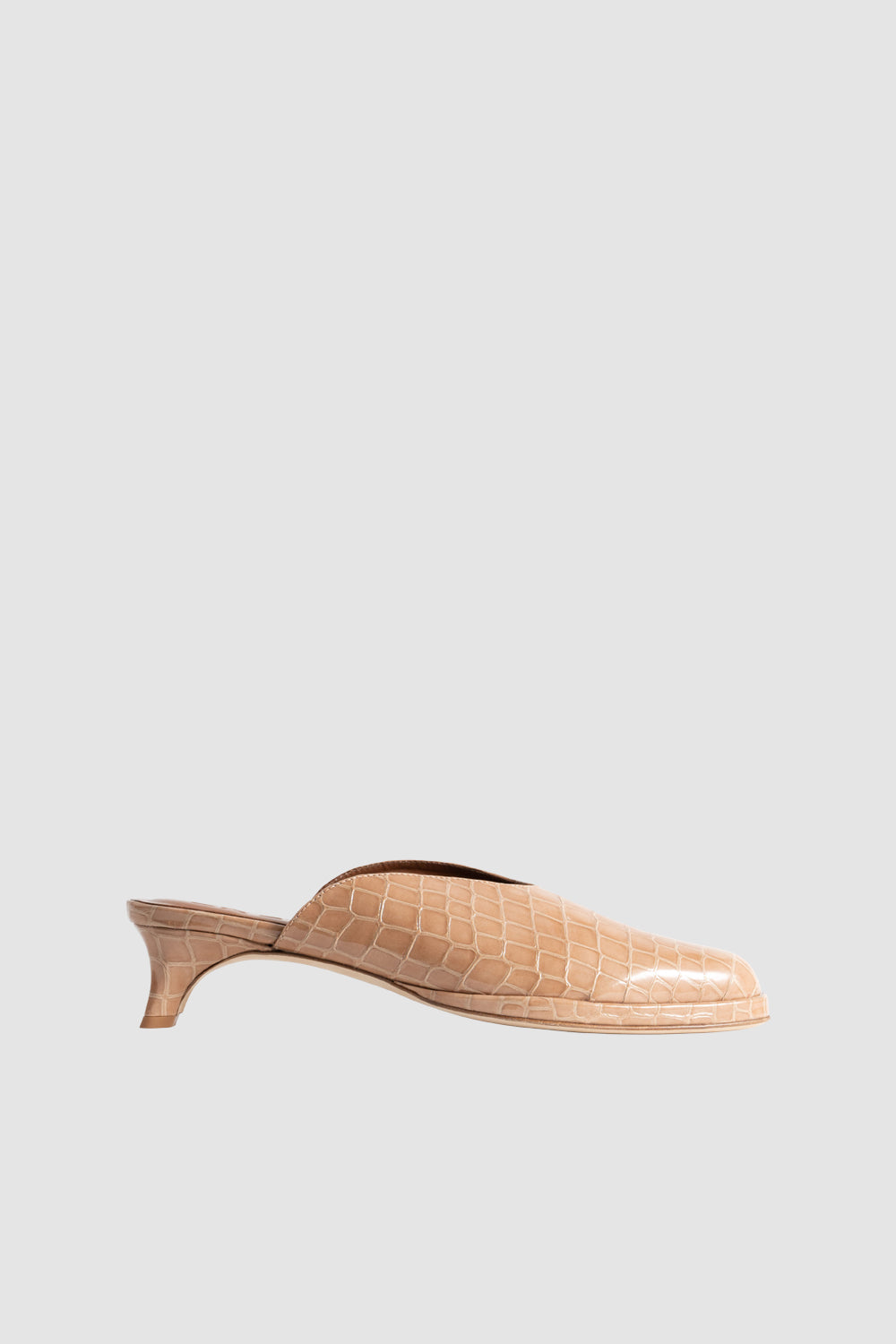 By Far Babylady Croco Embossed Mule