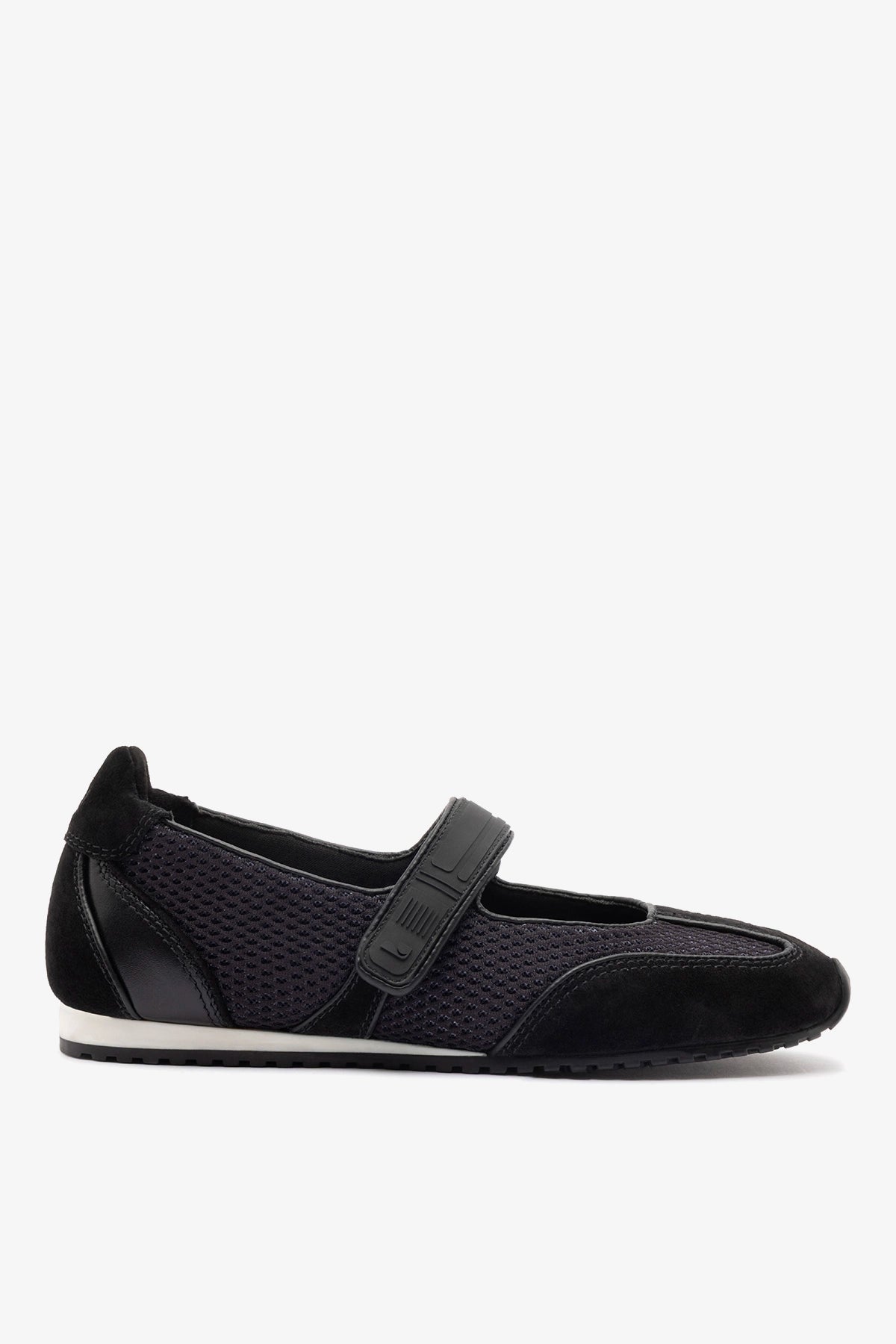 Larroudé Devon Sneakerina Black Mesh