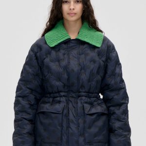 Stine Goya Padded Jacket - Navy Polka
