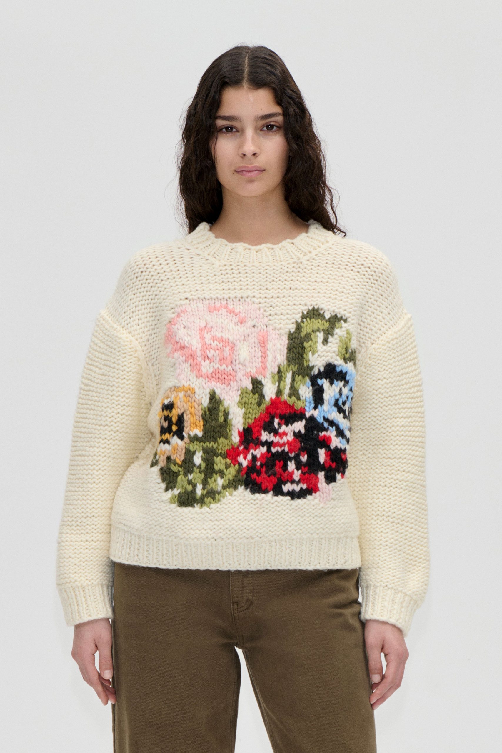 Stine Goya Handknit Sweater - Ephemeral Bloom