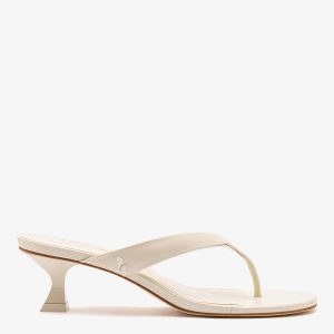 Larroudé Gaia Low In Ivory Leather