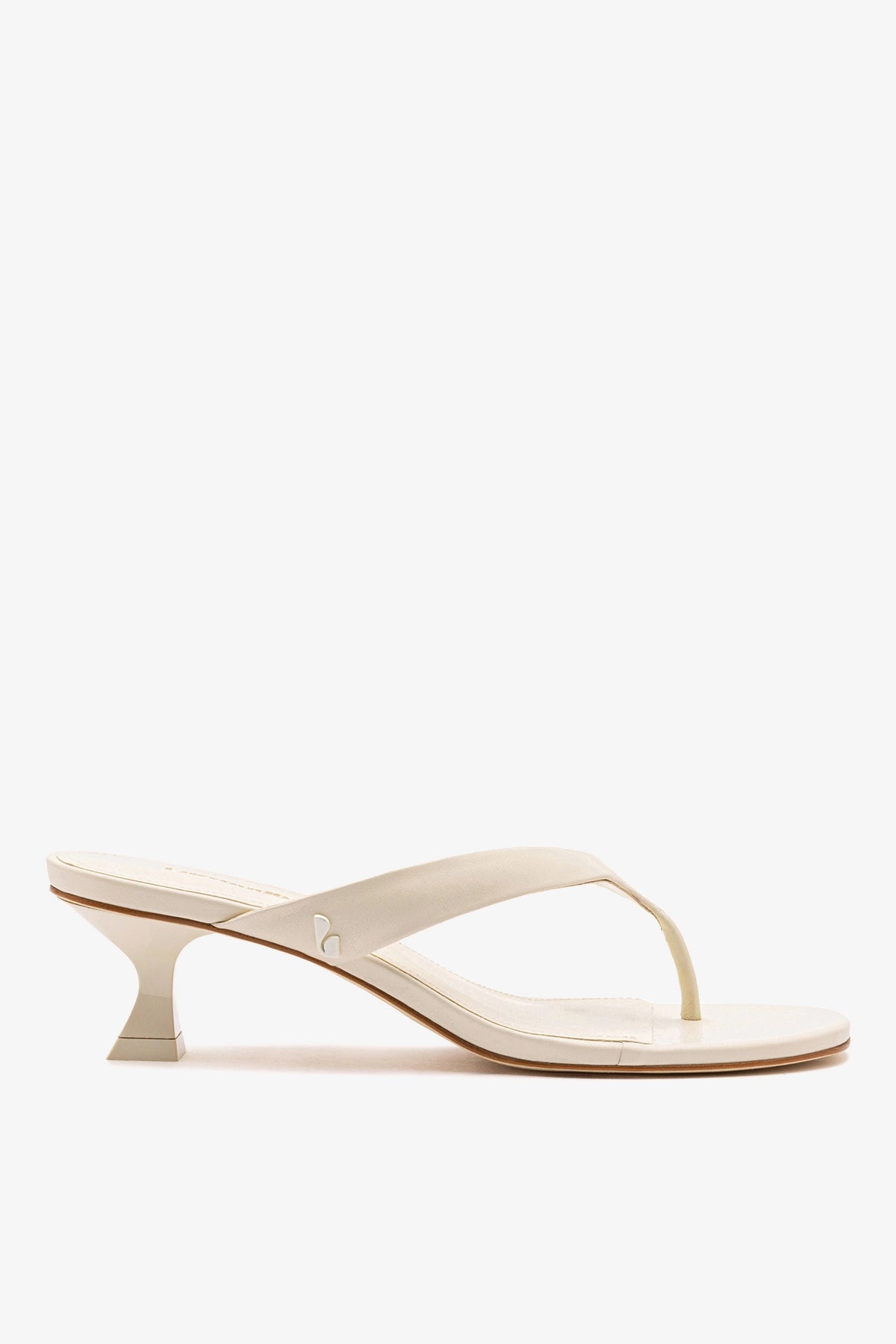 Larroudé Gaia Low In Ivory Leather