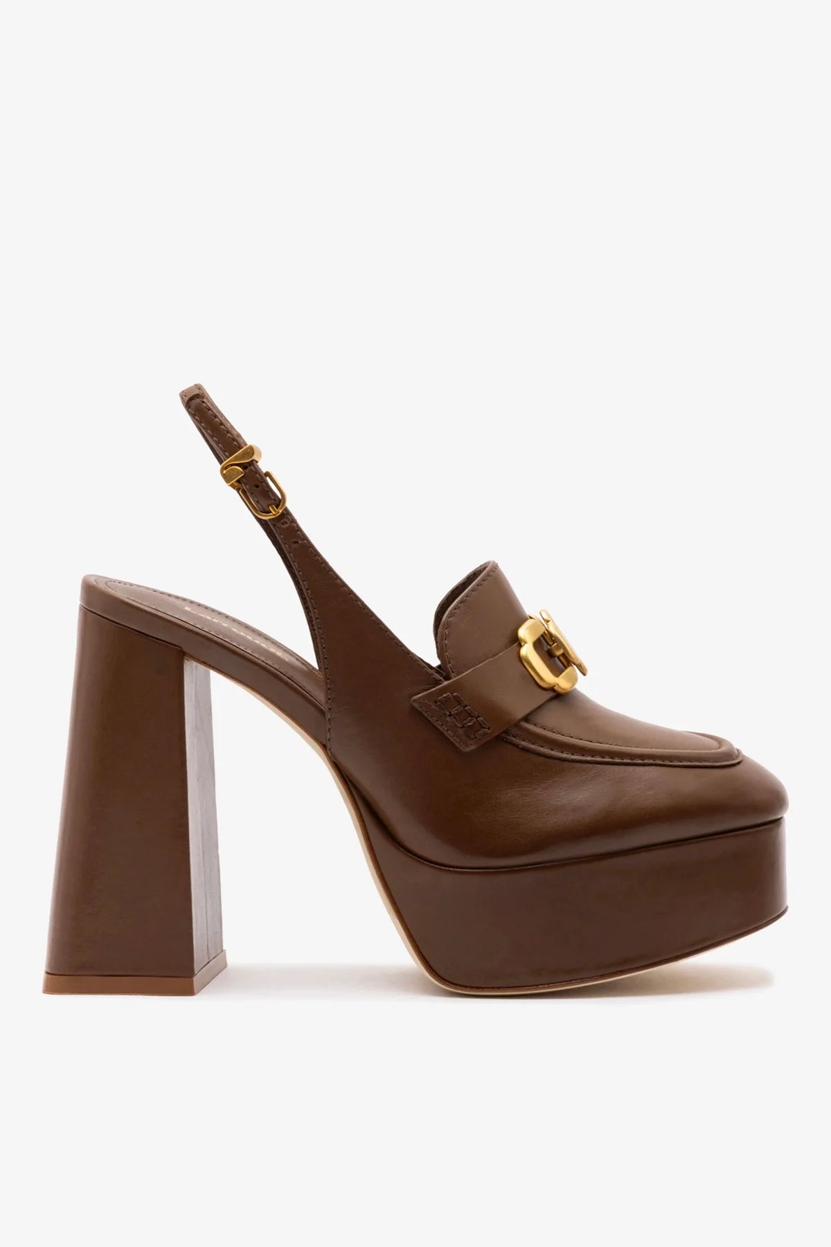 Larroudé Harrington Hi Loafer In Burnt Umber Leather