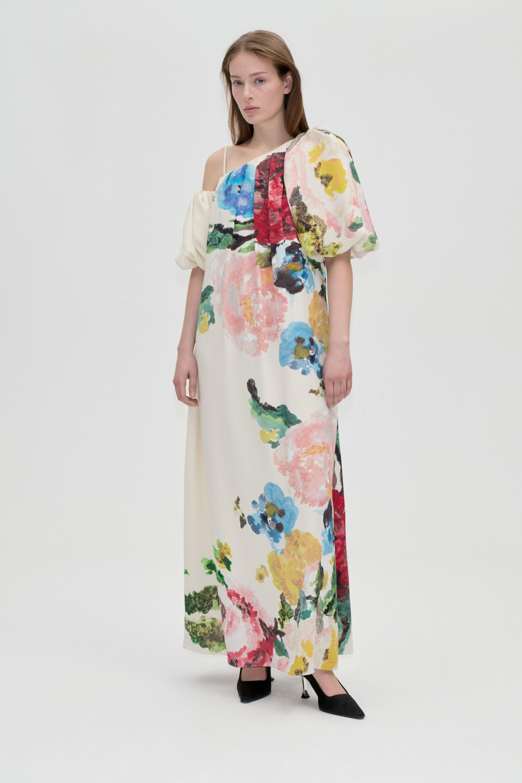 Stine Goya Dropped Shoulder Dress - Ephemeral Bloom