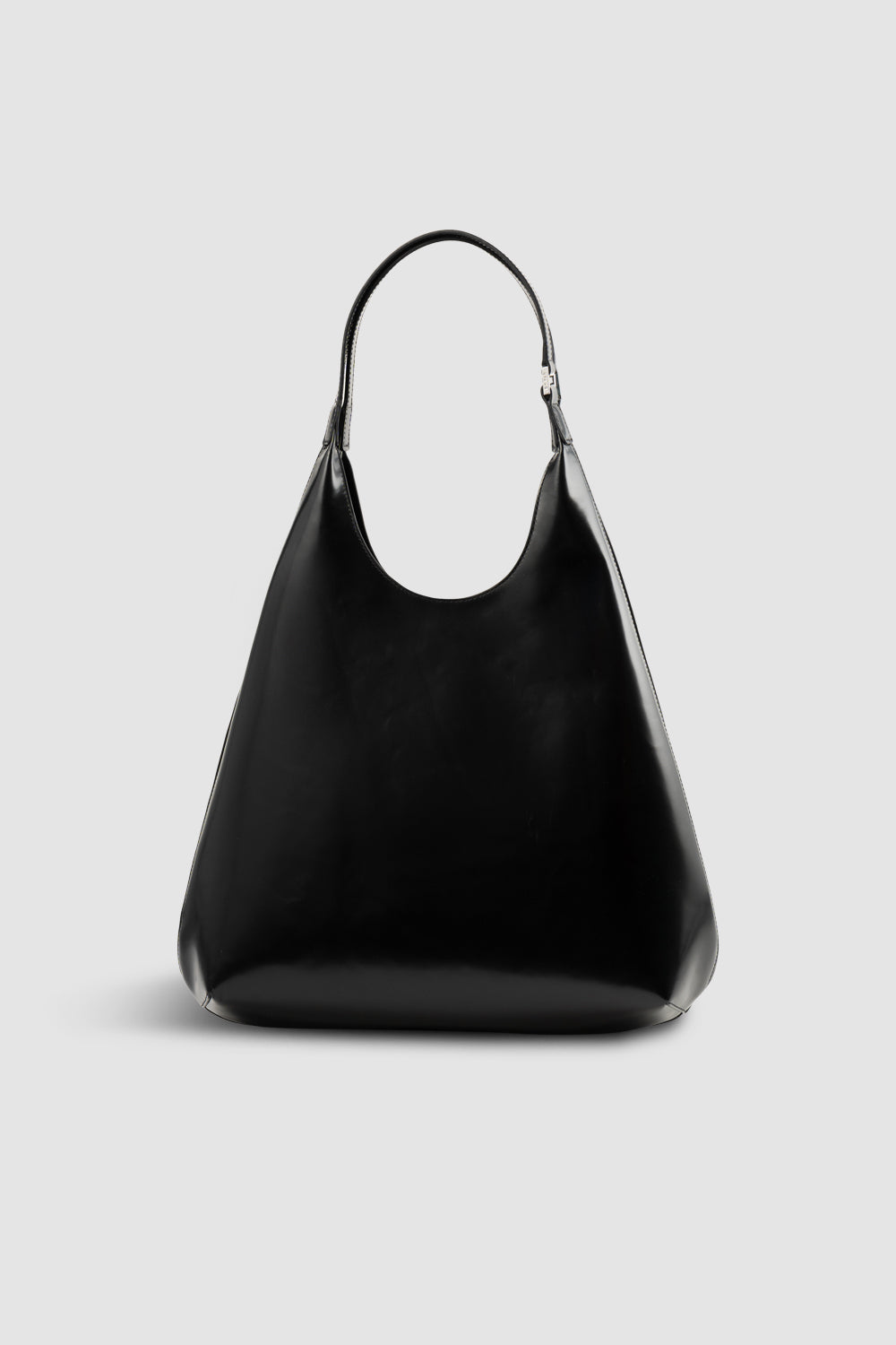 By Far Amber Folio Semi Patent Shoulder Bag